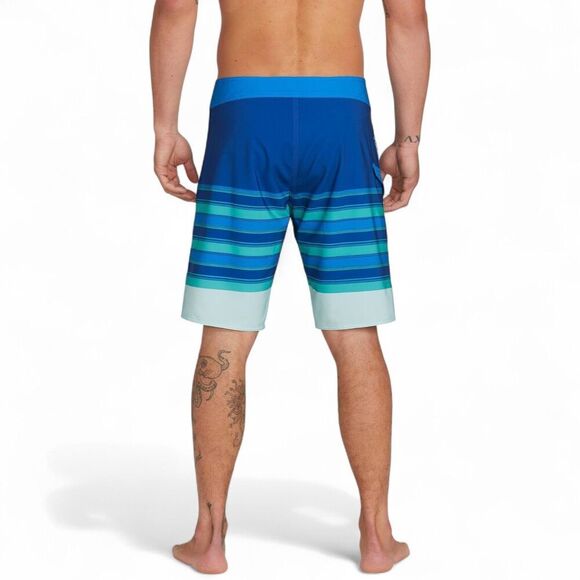 NWT Volcom Men's Lido Liney Mod-Tech Boardshorts Striped Deep Water Size 38 - Picture 2 of 12